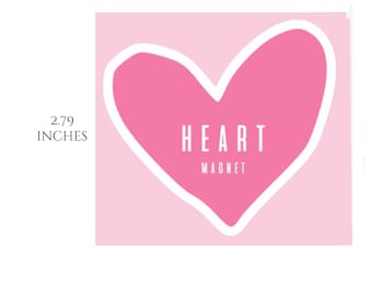 Sticker aimanté coeur - Sticker coeur Stickers planificateur Stickers inspirants