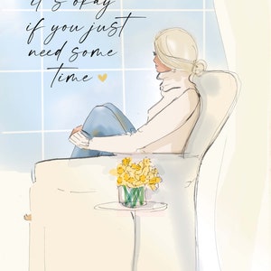 Het is ok als je gewoon wat tijd nodig hebt - Heather Stillufsen Art wenskaarten