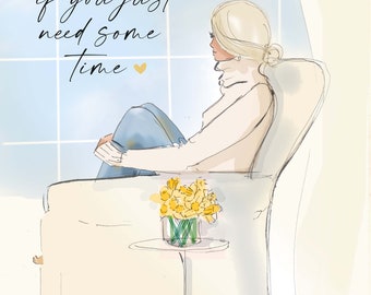 It's Ok If You Just Need Some Time - Heather Stillufsen Art Greeting Cards