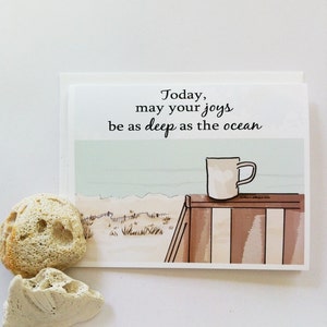 Geburtstagskarte. Glückwunschkarte. Beach Card. Thinking of You Karte. Miss You Karte - Karte für Schwestern