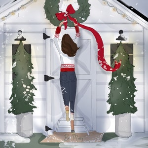 Tarjetas de Navidad - She Shed - Tarjetas navideñas navideñas femeninas y tarjetas de Navidad de Heather Stillufsen