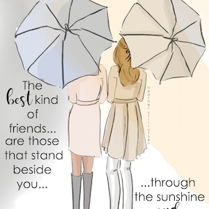 Freundschaftskarten - Die beste Art von Freunden - Karten für Freunde - Kunst für Frauen - Freundschaft Zitate Kunst für Frauen - Inspirierende Kunst
