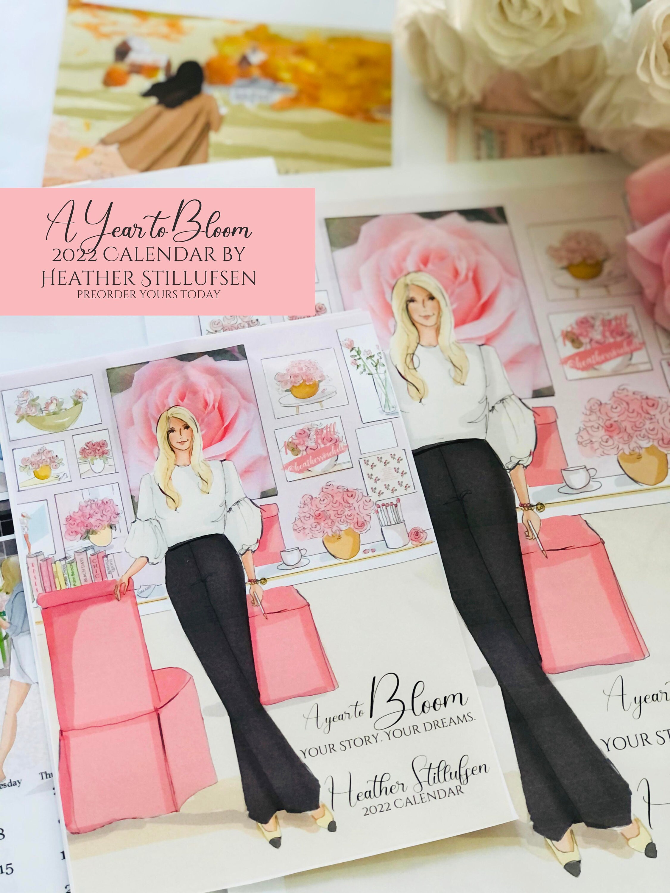 Heather Stillufsen Calendar Wall Calendar 2022 Calendar Etsy Canada