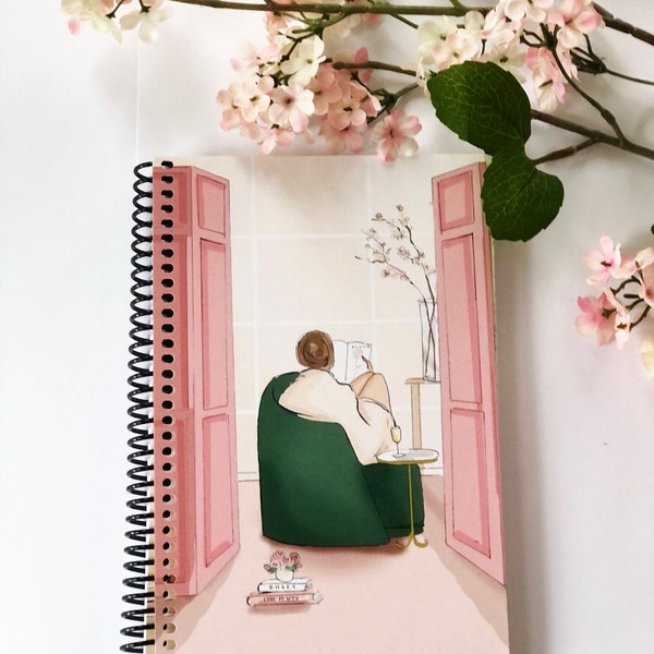 Journaling Journal Notebooks for Women Gratitude Journal - Think Pink and Green  - Notebooks - Gifts for Women - Mother's Day Gifts