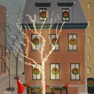 クリスマスカード かわいくて心地よいホリデーとクリスマスカード クリスマスカードのイラスト {ホリデークリスマスカード} Heather Stillufsen