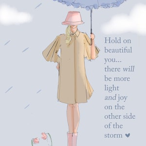 Hold On Beautiful You - Encouragement Cards - Heather Stillufsen Cards and quotes