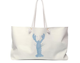 Sac fourre-tout en toile homard : sac de plage d'été italien - France