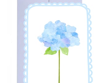 Carte Fleur d'hortensia