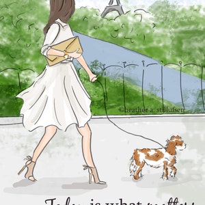 Wall Art for Women Weekend in Paris Wall Art Print Today - Etsy