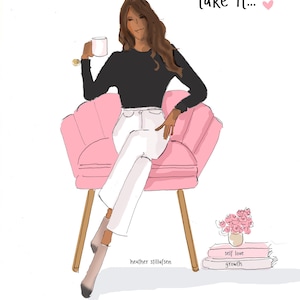 If You Need Some Time ...Take It  by Heather Stillufsen - Fashion Illustration Cards/Greeting Cards for Women