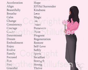 Word of the Year - Printable Digital Download  {Print at home activity}