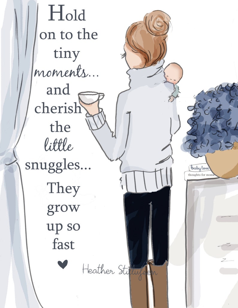 Wall Art for Moms and Women - Tiny Moments - Wall Art Print - Digital Art Print - Wall Art -- Print image 2