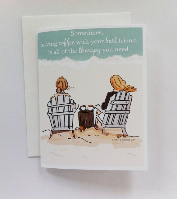 Beste Freunde Karte Kaffee Karte Karten Fur Freunde Etsy