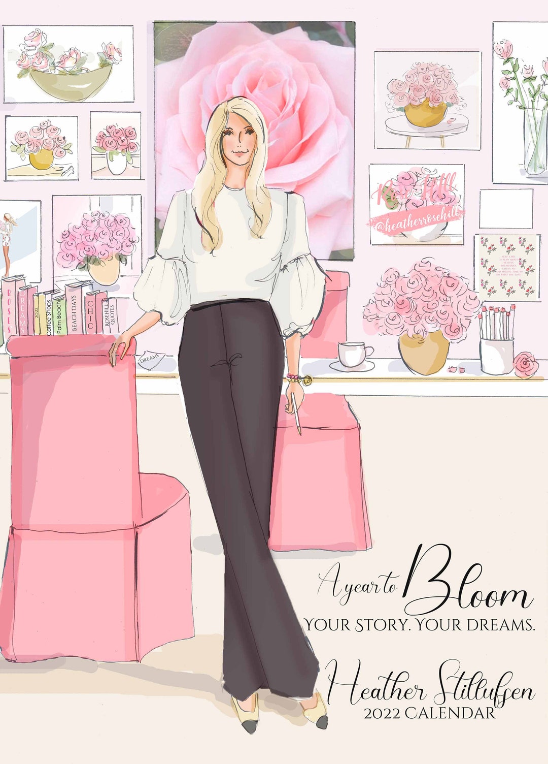 Heather Stillufsen Calendar Wall Calendar 2022 Calendar Etsy Canada