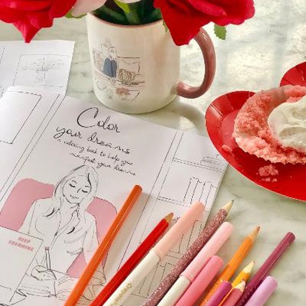 Adult Coloring Book - Coloring Books  Heather Stillufsen - Manifest and Color Your Dreams in to Reality