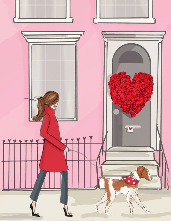 Arte Por El Arte De La Pared Rosa De Mujeres Hola Fin De Etsy