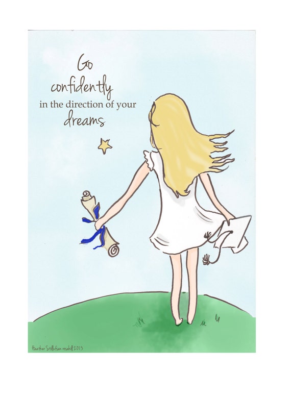 Items similar to Graduation Wall Art- Digital Art Print - Inspirational