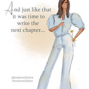 And Just Like That it was time to write the next chapter...Cards Prints for Authors Book lovers