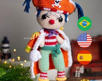 Amigurumi pagliaccio pirata PDF