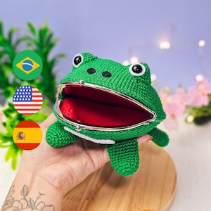 Mini-Froschtasche Amigurumi PDF