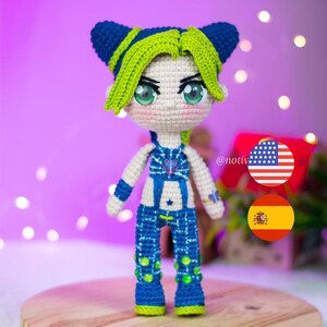Punk Girl Fighter Amigurumi PDF