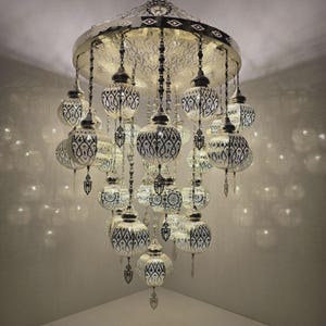 Stylish Moroccan Ceiling Light Fixture | Boho Hanging Pendant Lamp for Cozy Home Interiors