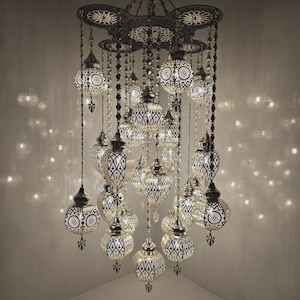 Handmade Moroccan Pendant Light Fixture | Boho Hanging Lamp for Entryway & Bedroom