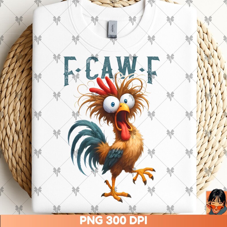 Lustiges Chicken F-CAW-F Meme T-Shirt - What The Heli Rooster Design | Humorvolles Geschenk
