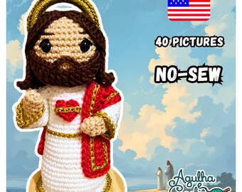 Jesus of Nazareth No-Sew Crochet / Amigurumi Pattern