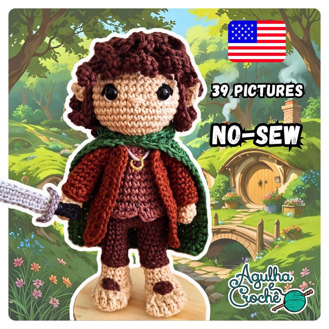 Freddy, the Hobbit No-sew Crochet / Amigurumi Pattern - Etsy