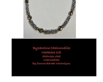 DIY Chainmaille Kit Byzantine Chainmaille Necklace Kit