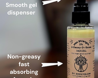 Natürliche DHT-Blocker Haarcreme für das HaarWachstum mit 2-deoxy-d-ribose 2ddr Gel, Sägepalmöl und Rosmarinöl