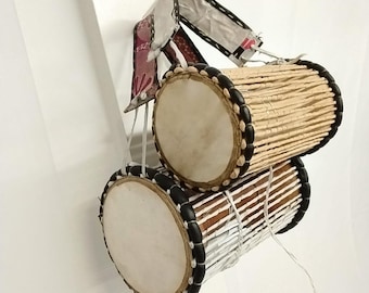 Authentic African Talking Drum With Sticks/Ilu Gangan/Ilu Omele
