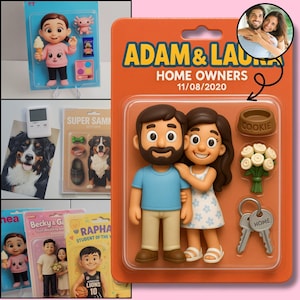 Custom Action Figure - Magnetic Frames, Personalised Action Figure, Personal Action Figure, Custom Action Figure Real, Custom Portrait,