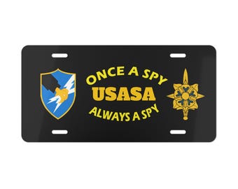 ASA Once A Spy Vanity Plate-kentekenplaat