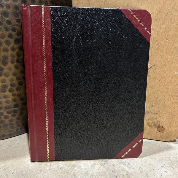 Libro de contabilidad antiguo de Boorum & Pease