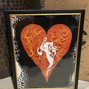 Erte Black White - Etsy