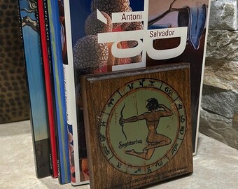 Vintage Astology Sagittarius Bookend