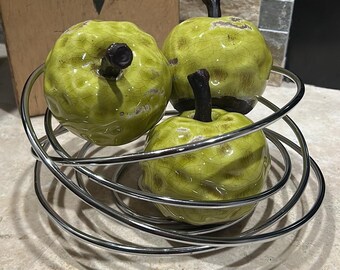Bol à fruits Fruit Loop en fil d'acier inoxydable