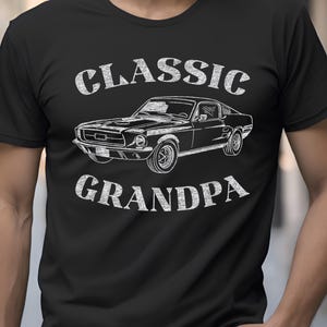 Grandpa Classic Car Png, Graphic Family Grandpa Png, Father's Day Gift, Vintage Car Lover Tee, Funny Grandpa Shirt, classic car lover,