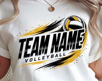 Individuelles Volleyball-Team-PNG/SVG, Teamname, Team-Shirts (PNG), PNG/SVG für Trikots, personalisiertes Design (digital)