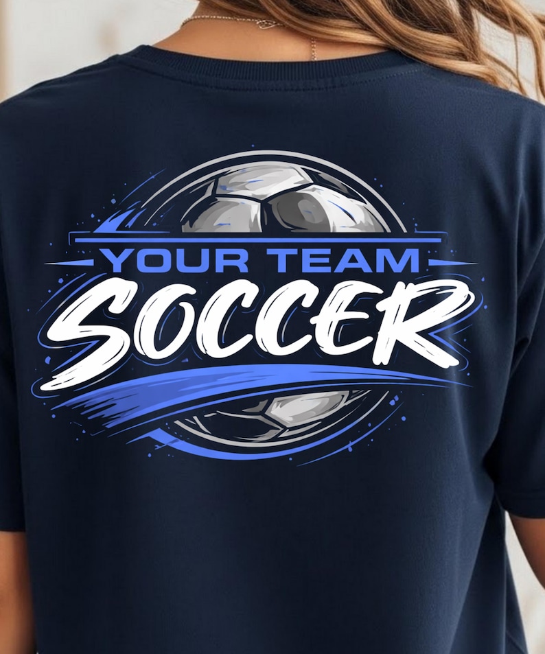 Soccer PNG. Soccer Team Png. Soccer Player Template. Soccer Digital File. Your Team Name. Soccer Digital File. Sports Design. Print. image 2