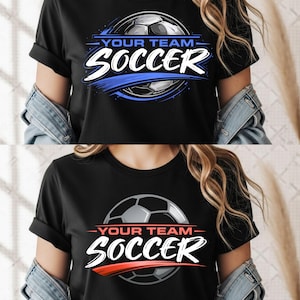 Soccer PNG. Soccer Team Png. Soccer Player Template. Soccer Digital File. Your Team Name. Soccer Digital File. Sports Design. Print. image 1