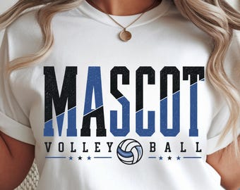 Individuell gestaltetes Volleyball-Team (PNG), Teamname, Team-Shirts, PNG für T-Shirts, personalisiertes Design (digital)