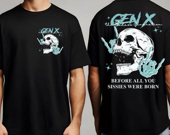 Gen X Halloween Png Teschio divertente Halloween Png Membro orgoglioso della generazione F*Ck Your Feelings X Png Gen X pronto per la stampa