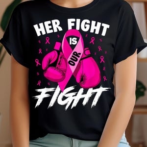 Her fight is our fight Png, cancer awareness svg, fight cancer together Png, cancer picked the wrong girl svg, Breast Cancer awareness svg
