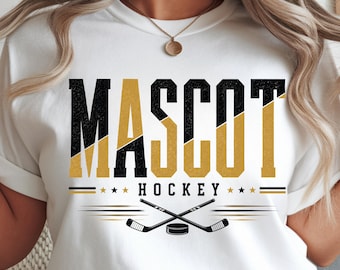 Personalisiertes Hockey-Maskottchen (PNG): Individuelles Teamdesign (Digitaler Download)