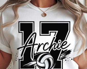 Volleyballtrikot mit individuellem Namen und Nummer (PNG), Maskottchen-Cheerleader-Design (PNG), personalisiertes Volleyballtrikot (PNG), „Sideline Mom“ (PNG)