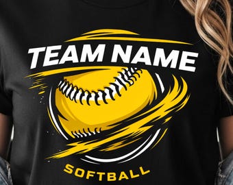 Softball SVG PNG. Softball Team Png Svg. Softball Player Template. Baseball Digital File. Your Team Name.