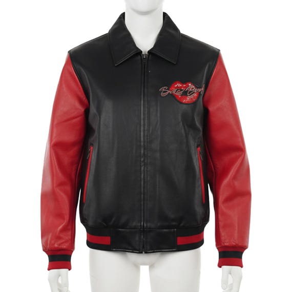 Vintage Betty Boop Leather Bomber Jacket: Retro Varsity Style - Etsy